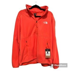 THE NORTHFACE Polartec100 retro Orange 1/2 zip men’s size XL relaxed fit